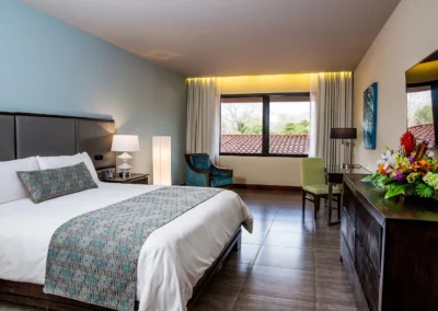 A hotel room with King bed and mountain view in Costa Rica