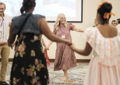 People at a group event at Crocs Resort & Casino
