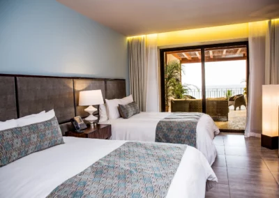 A two queen room with balcony in Jaco Beach Costa Rica