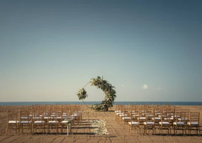 A beachfront wedding at Crocs Resort