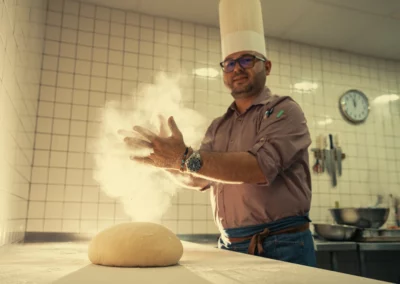 Bread making at Crocs Resort